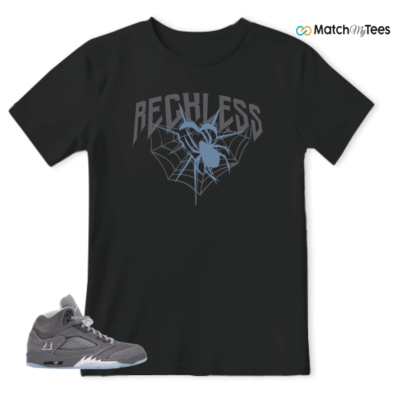 NIKE AIR JORDAN 5 WOLF GREY SNEAKER Matching Tees t-shirt