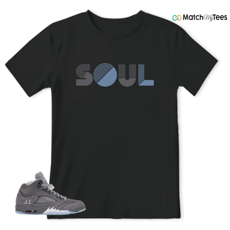 NIKE AIR JORDAN 5 WOLF GREY SNEAKER Matching Tees t-shirt