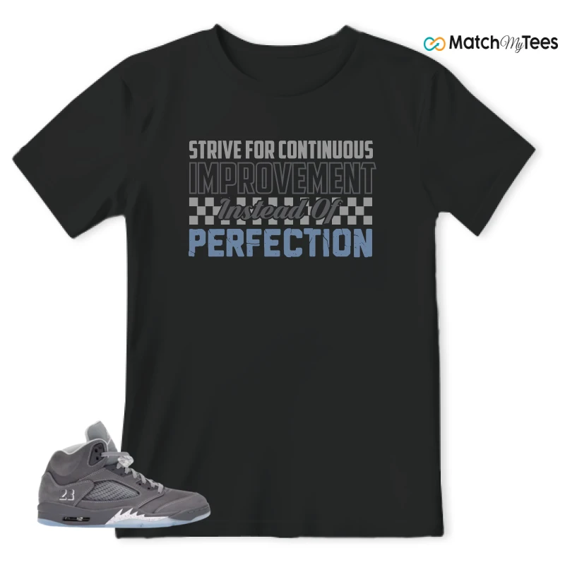 NIKE AIR JORDAN 5 WOLF GREY SNEAKER Matching Tees t-shirt