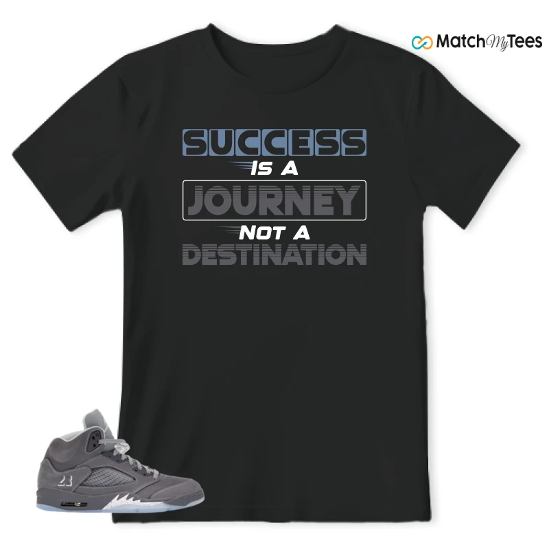NIKE AIR JORDAN 5 WOLF GREY SNEAKER Matching Tees t-shirt