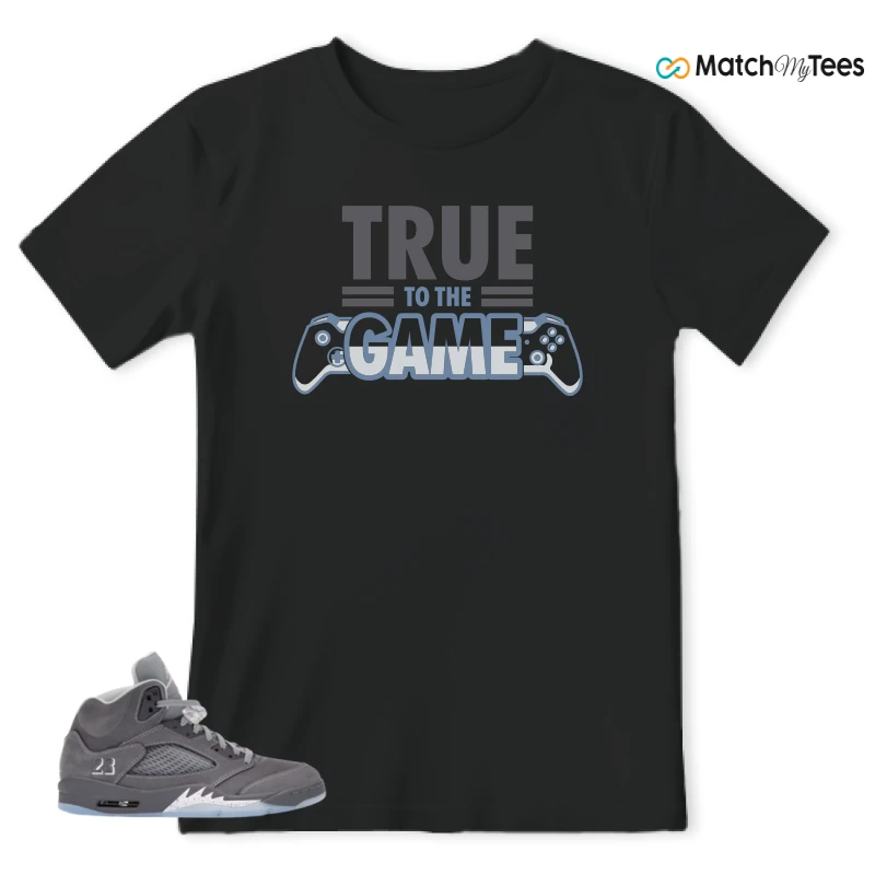 NIKE AIR JORDAN 5 WOLF GREY SNEAKER Matching Tees t-shirt