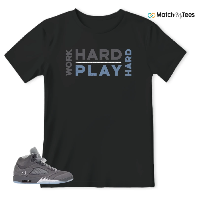 NIKE AIR JORDAN 5 WOLF GREY SNEAKER Matching Tees t-shirt