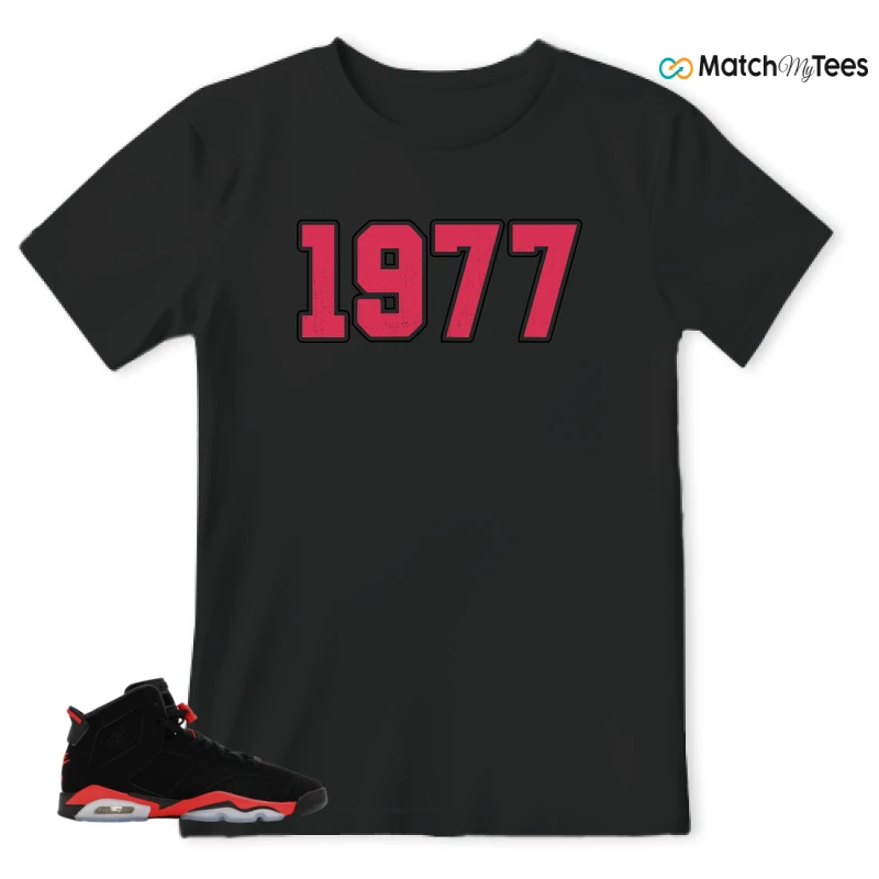 NIKE AIR JORDAN 6 REVERSE INFRARED SALESMAN SNEAKER Matching Tees t-shirt