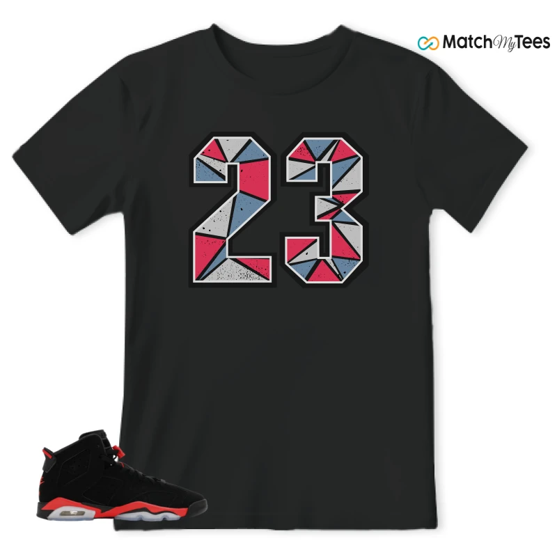 NIKE AIR JORDAN 6 REVERSE INFRARED SALESMAN SNEAKER Matching Tees t-shirt