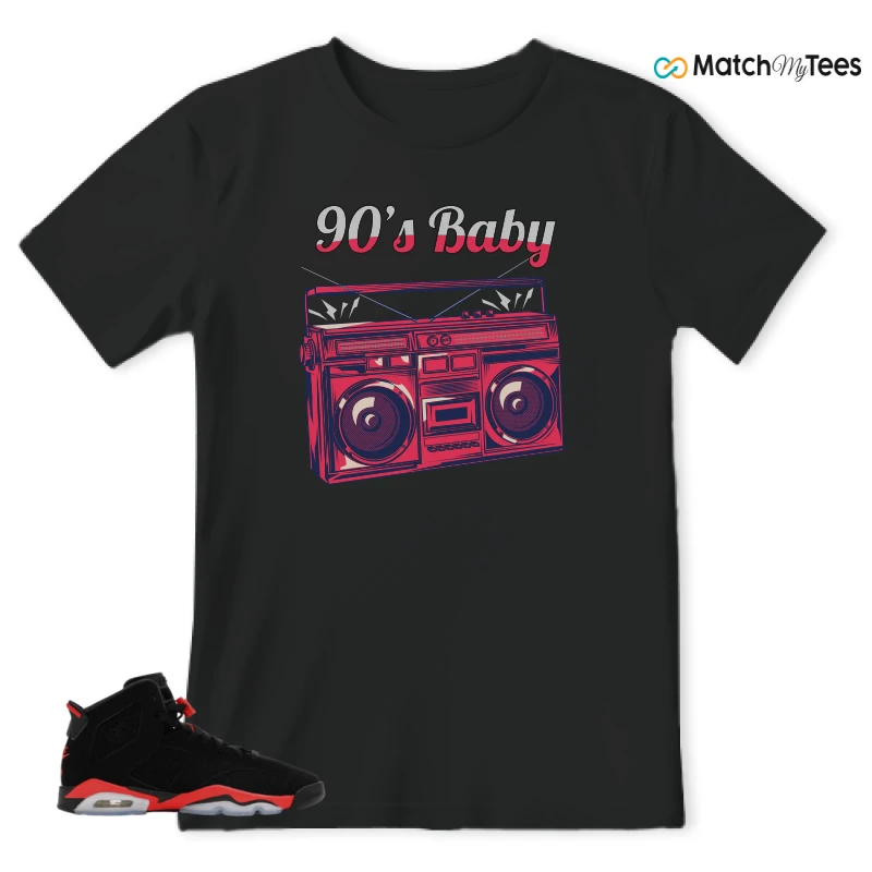 NIKE AIR JORDAN 6 REVERSE INFRARED SALESMAN SNEAKER Matching Tees t-shirt