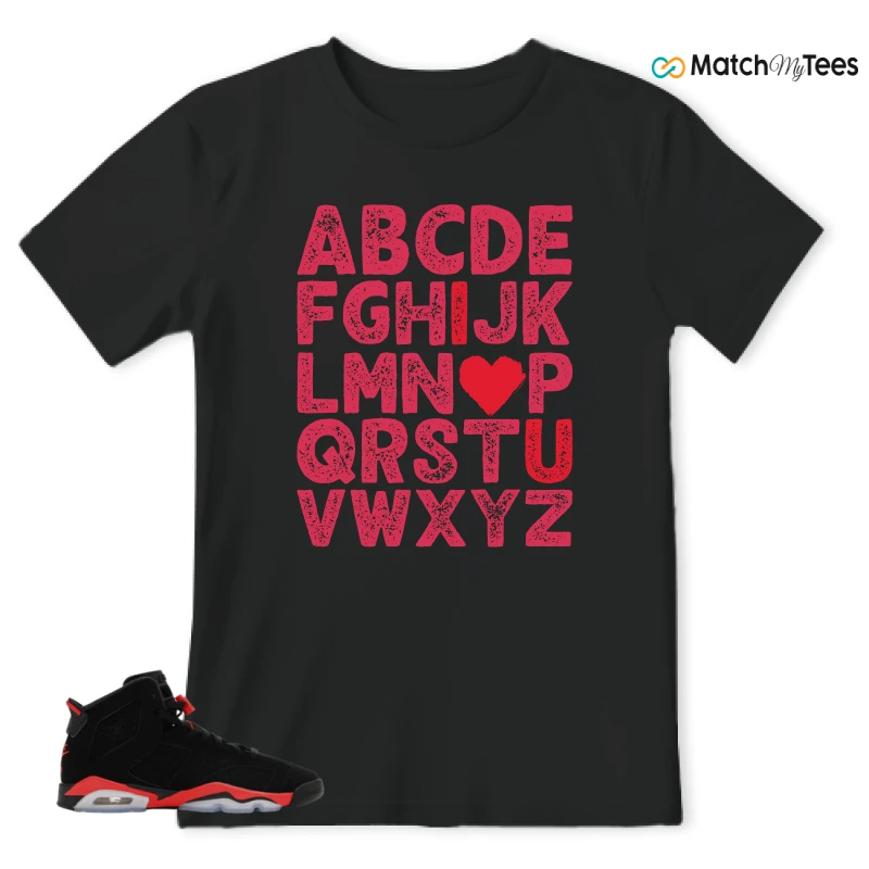 NIKE AIR JORDAN 6 REVERSE INFRARED SALESMAN SNEAKER Matching Tees t-shirt