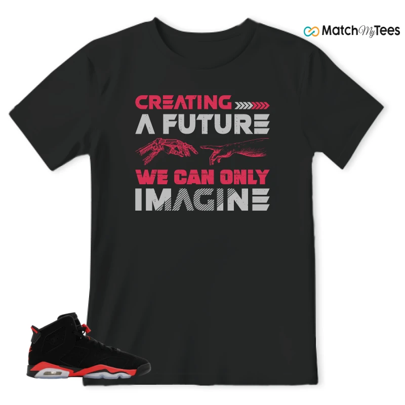 NIKE AIR JORDAN 6 REVERSE INFRARED SALESMAN SNEAKER Matching Tees t-shirt