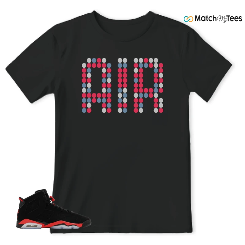 NIKE AIR JORDAN 6 REVERSE INFRARED SALESMAN SNEAKER Matching Tees t-shirt