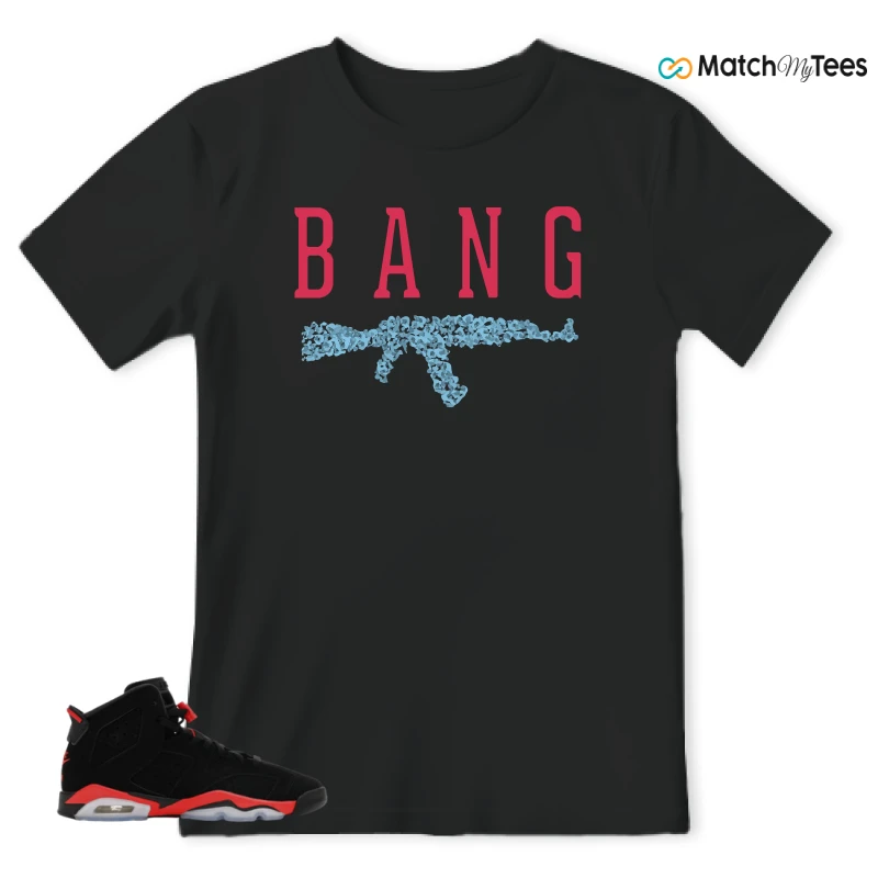 NIKE AIR JORDAN 6 REVERSE INFRARED SALESMAN SNEAKER Matching Tees t-shirt