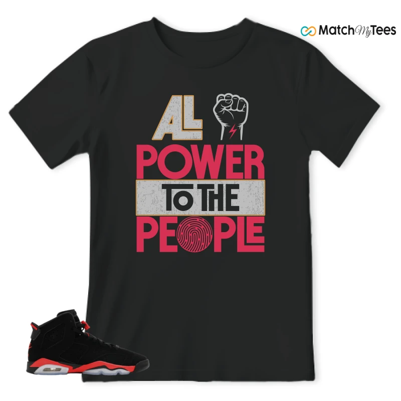 NIKE AIR JORDAN 6 REVERSE INFRARED SALESMAN SNEAKER Matching Tees t-shirt