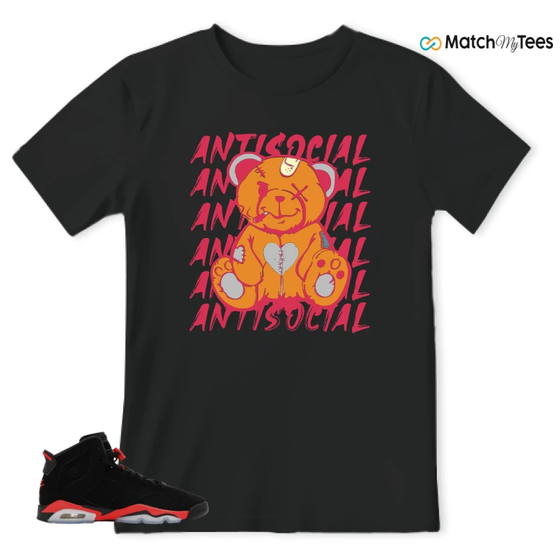 NIKE AIR JORDAN 6 REVERSE INFRARED SALESMAN SNEAKER Matching Tees t-shirt