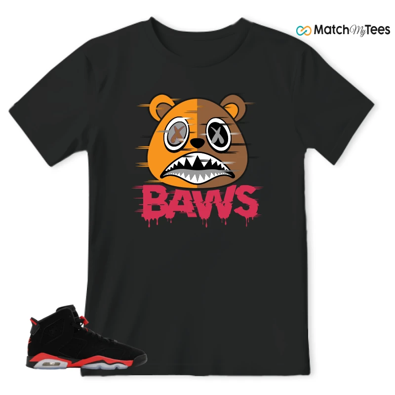 NIKE AIR JORDAN 6 REVERSE INFRARED SALESMAN SNEAKER Matching Tees t-shirt