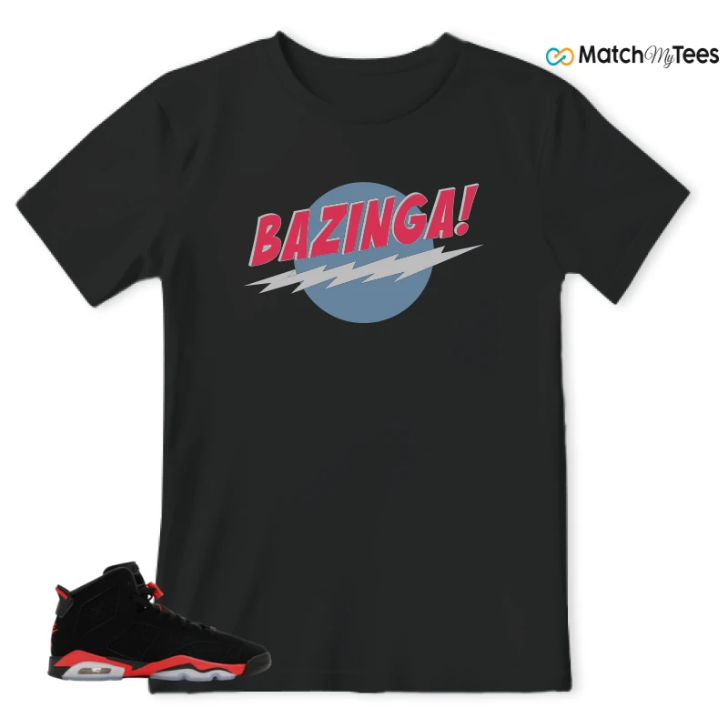 NIKE AIR JORDAN 6 REVERSE INFRARED SALESMAN SNEAKER Matching Tees t-shirt