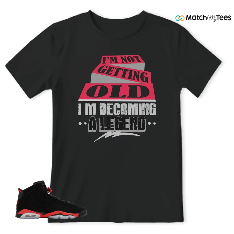 NIKE AIR JORDAN 6 REVERSE INFRARED SALESMAN SNEAKER Matching Tees t-shirt
