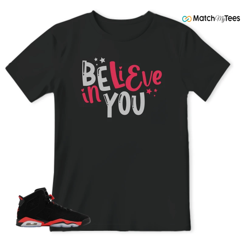 NIKE AIR JORDAN 6 REVERSE INFRARED SALESMAN SNEAKER Matching Tees t-shirt