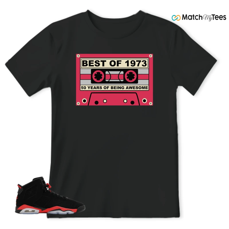 NIKE AIR JORDAN 6 REVERSE INFRARED SALESMAN SNEAKER Matching Tees t-shirt