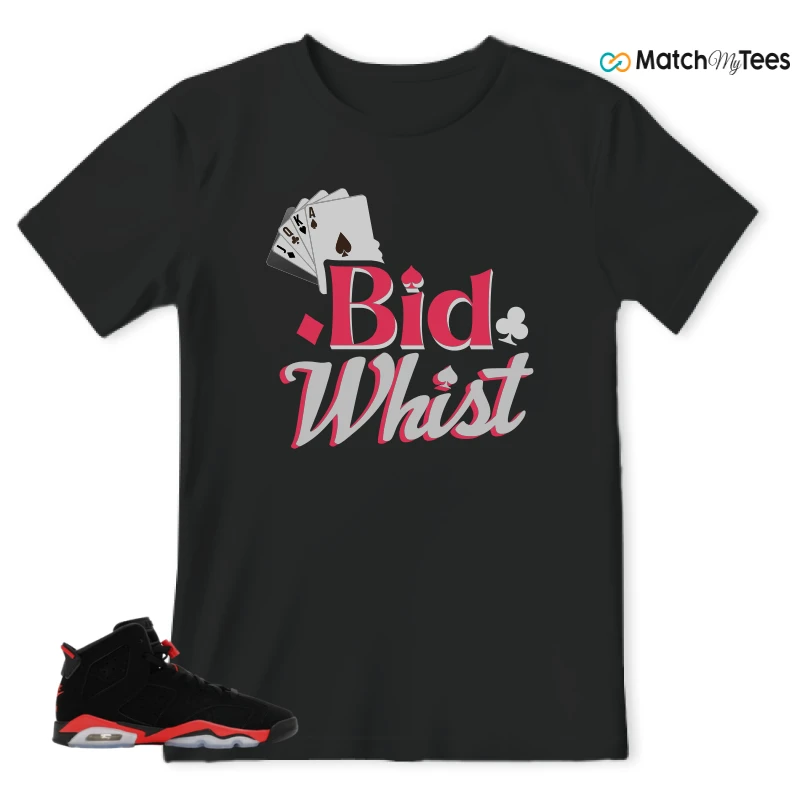 NIKE AIR JORDAN 6 REVERSE INFRARED SALESMAN SNEAKER Matching Tees t-shirt