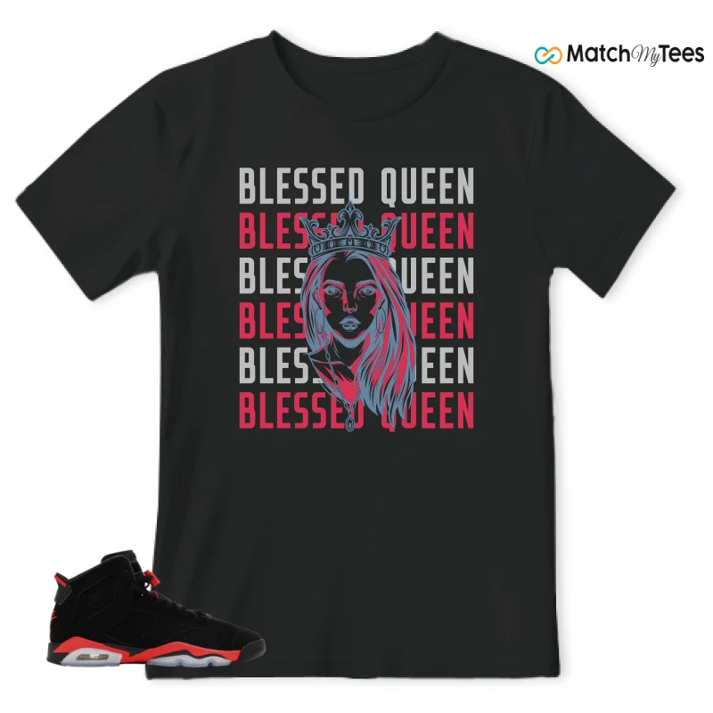 NIKE AIR JORDAN 6 REVERSE INFRARED SALESMAN SNEAKER Matching Tees t-shirt