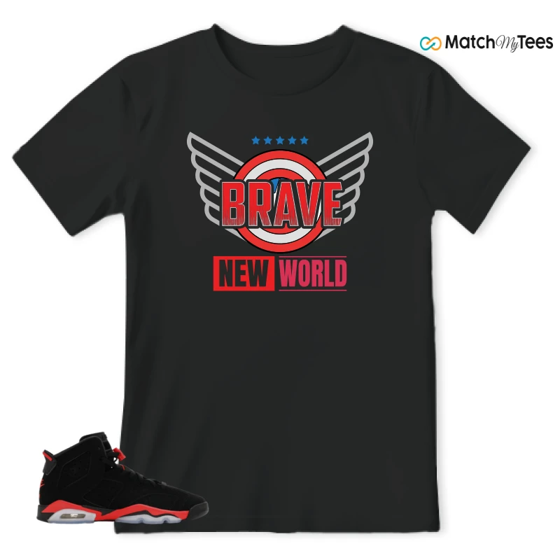 NIKE AIR JORDAN 6 REVERSE INFRARED SALESMAN SNEAKER Matching Tees t-shirt