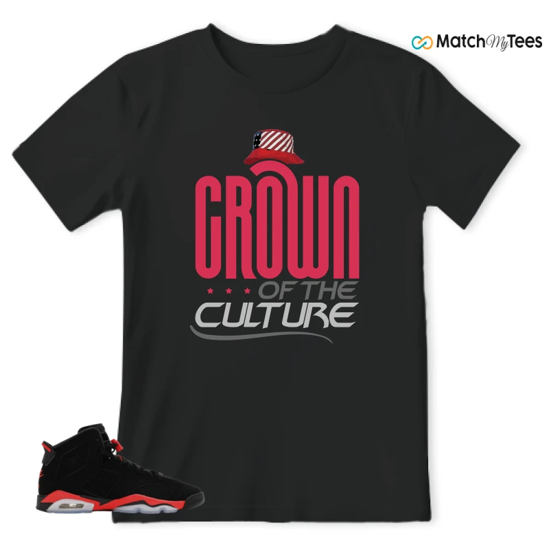 NIKE AIR JORDAN 6 REVERSE INFRARED SALESMAN SNEAKER Matching Tees t-shirt
