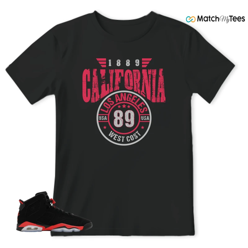 NIKE AIR JORDAN 6 REVERSE INFRARED SALESMAN SNEAKER Matching Tees t-shirt