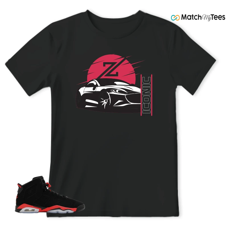 NIKE AIR JORDAN 6 REVERSE INFRARED SALESMAN SNEAKER Matching Tees t-shirt