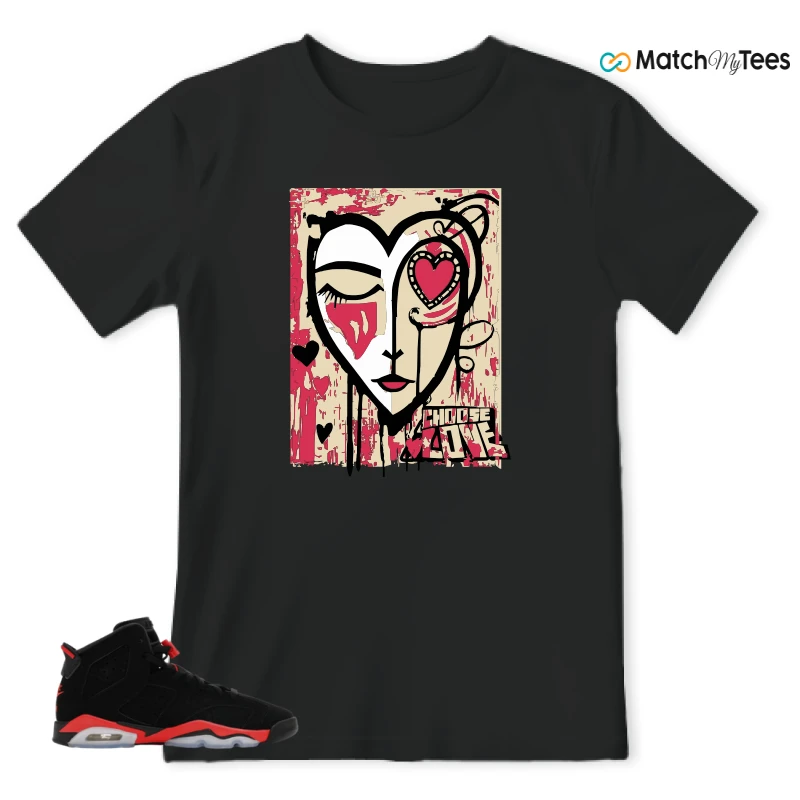 NIKE AIR JORDAN 6 REVERSE INFRARED SALESMAN SNEAKER Matching Tees t-shirt