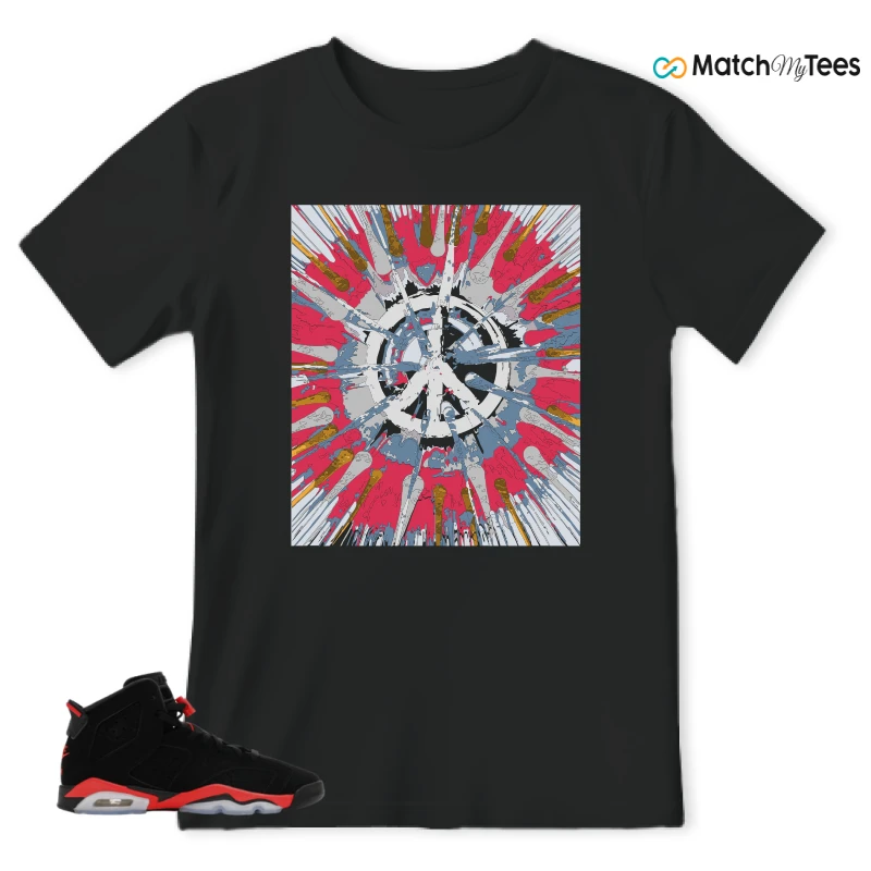 NIKE AIR JORDAN 6 REVERSE INFRARED SALESMAN SNEAKER Matching Tees t-shirt