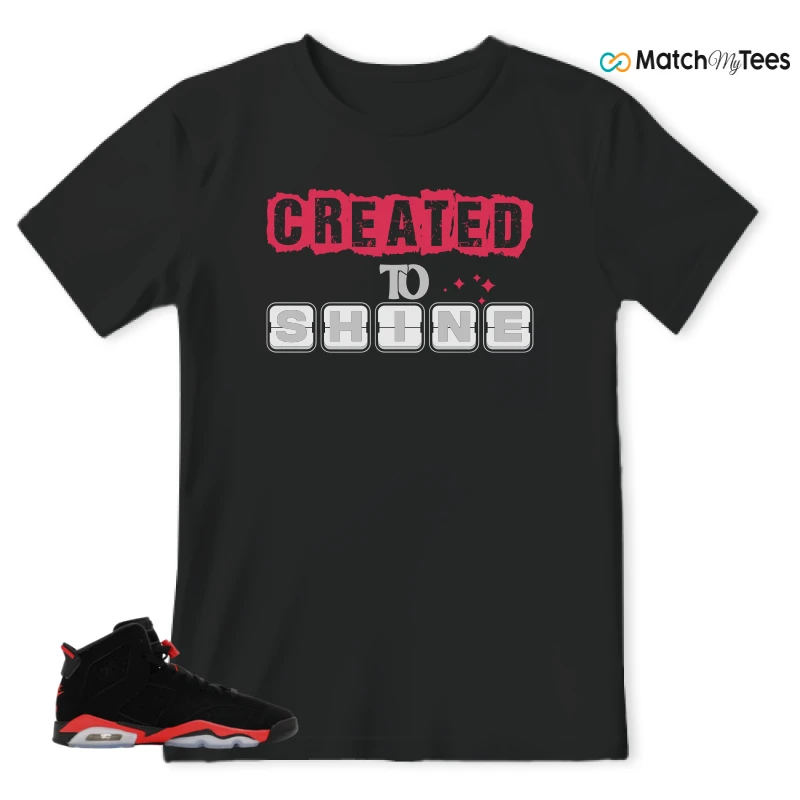 NIKE AIR JORDAN 6 REVERSE INFRARED SALESMAN SNEAKER Matching Tees t-shirt