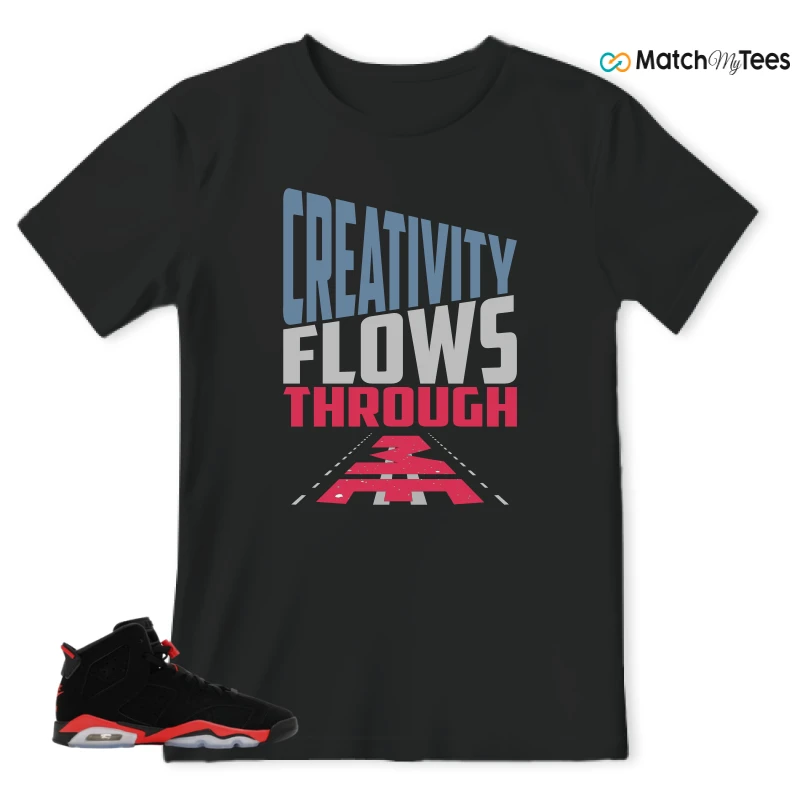 NIKE AIR JORDAN 6 REVERSE INFRARED SALESMAN SNEAKER Matching Tees t-shirt