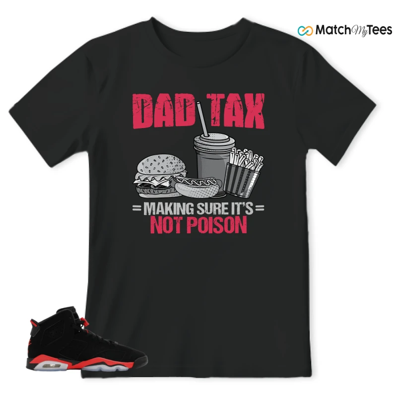 NIKE AIR JORDAN 6 REVERSE INFRARED SALESMAN SNEAKER Matching Tees t-shirt
