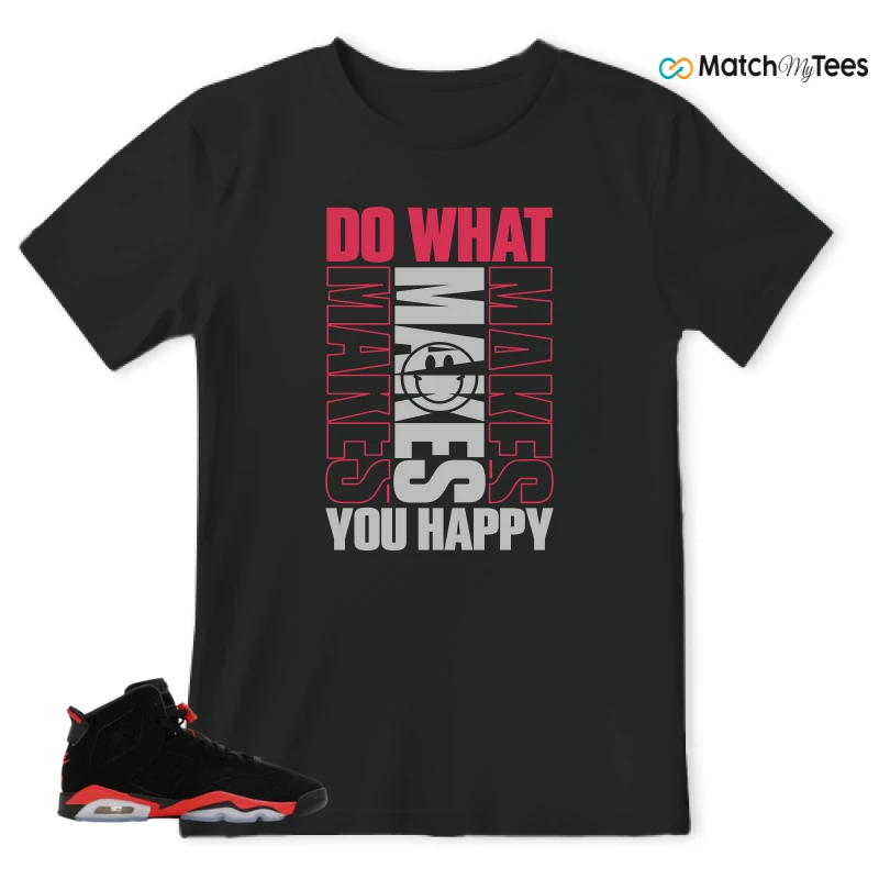 NIKE AIR JORDAN 6 REVERSE INFRARED SALESMAN SNEAKER Matching Tees t-shirt