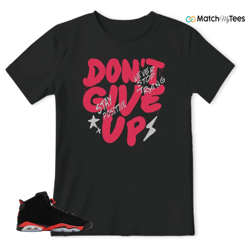 NIKE AIR JORDAN 6 REVERSE INFRARED SALESMAN SNEAKER Matching Tees t-shirt