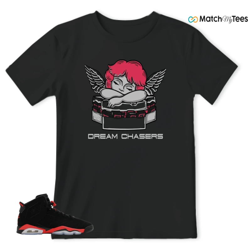 NIKE AIR JORDAN 6 REVERSE INFRARED SALESMAN SNEAKER Matching Tees t-shirt