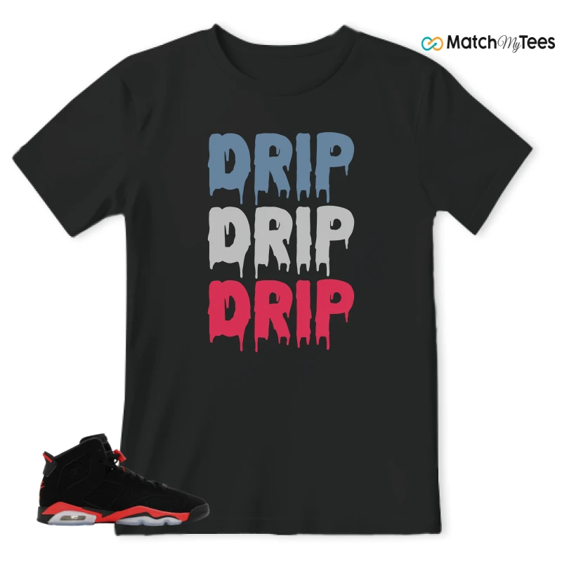 NIKE AIR JORDAN 6 REVERSE INFRARED SALESMAN SNEAKER Matching Tees t-shirt