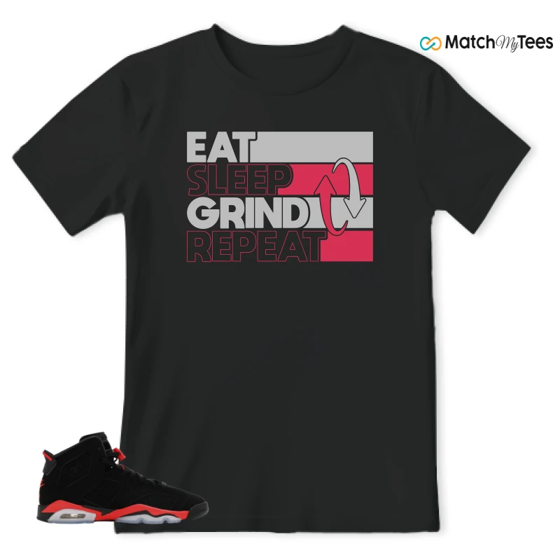 NIKE AIR JORDAN 6 REVERSE INFRARED SALESMAN SNEAKER Matching Tees t-shirt