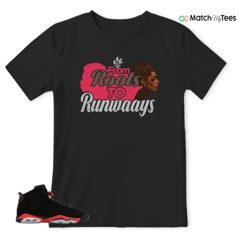 NIKE AIR JORDAN 6 REVERSE INFRARED SALESMAN SNEAKER Matching Tees t-shirt