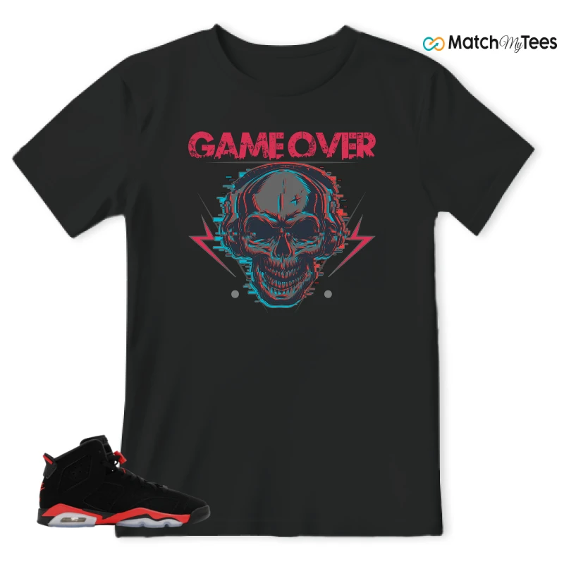 NIKE AIR JORDAN 6 REVERSE INFRARED SALESMAN SNEAKER Matching Tees t-shirt