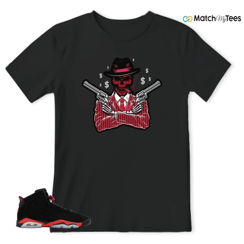NIKE AIR JORDAN 6 REVERSE INFRARED SALESMAN SNEAKER Matching Tees t-shirt