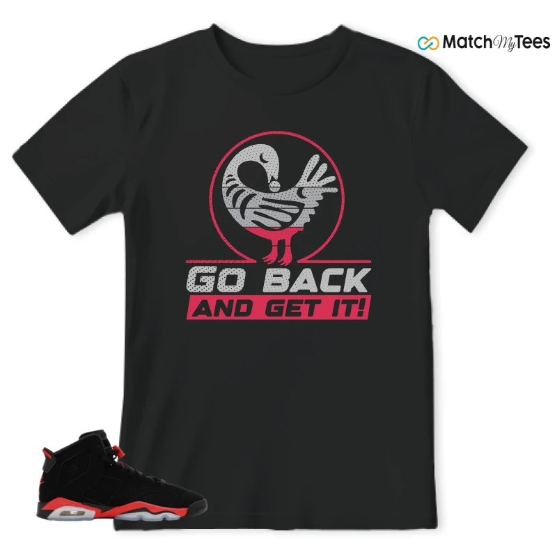 NIKE AIR JORDAN 6 REVERSE INFRARED SALESMAN SNEAKER Matching Tees t-shirt