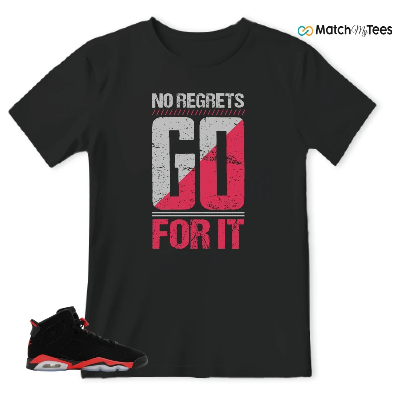NIKE AIR JORDAN 6 REVERSE INFRARED SALESMAN SNEAKER Matching Tees t-shirt