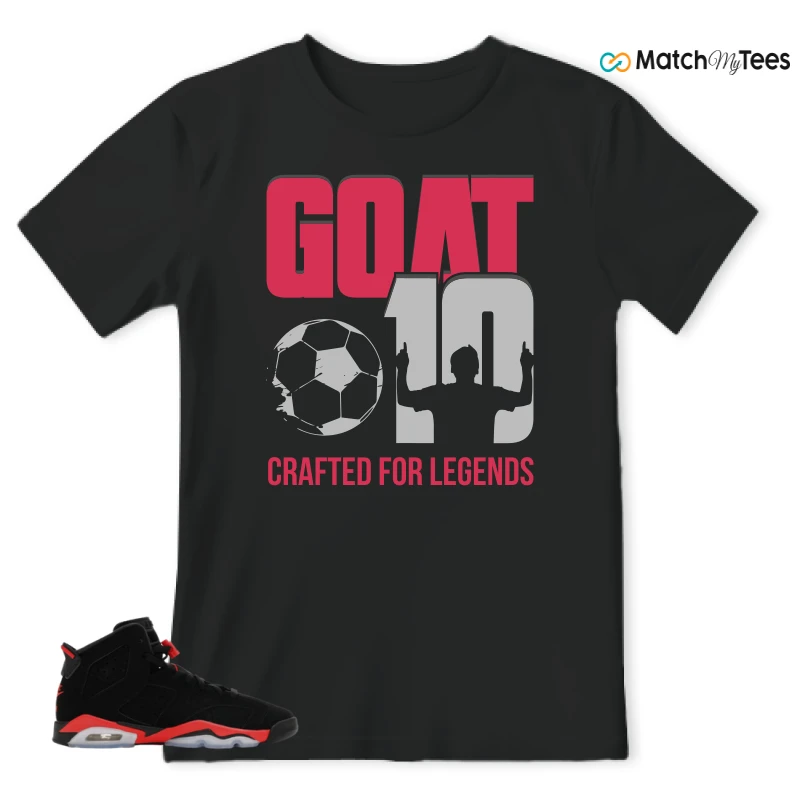 NIKE AIR JORDAN 6 REVERSE INFRARED SALESMAN SNEAKER Matching Tees t-shirt