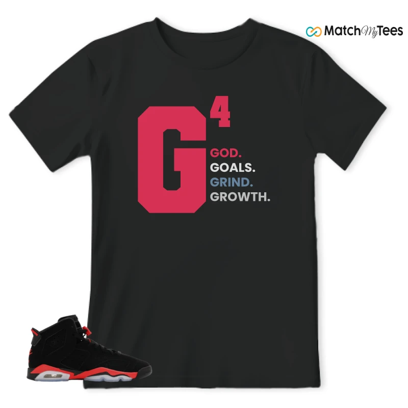 NIKE AIR JORDAN 6 REVERSE INFRARED SALESMAN SNEAKER Matching Tees t-shirt