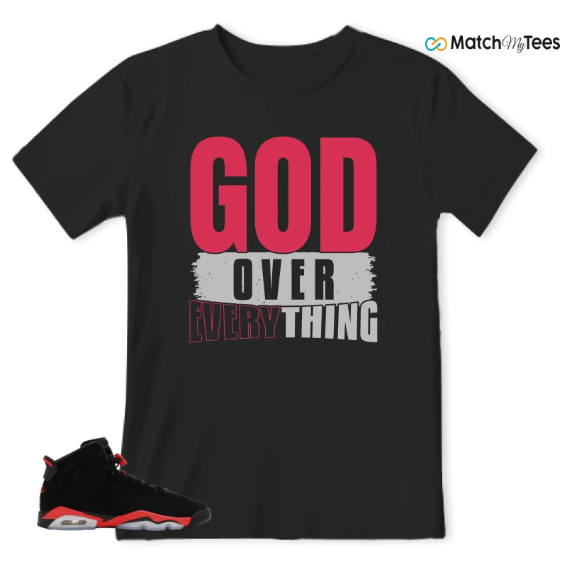 NIKE AIR JORDAN 6 REVERSE INFRARED SALESMAN SNEAKER Matching Tees t-shirt