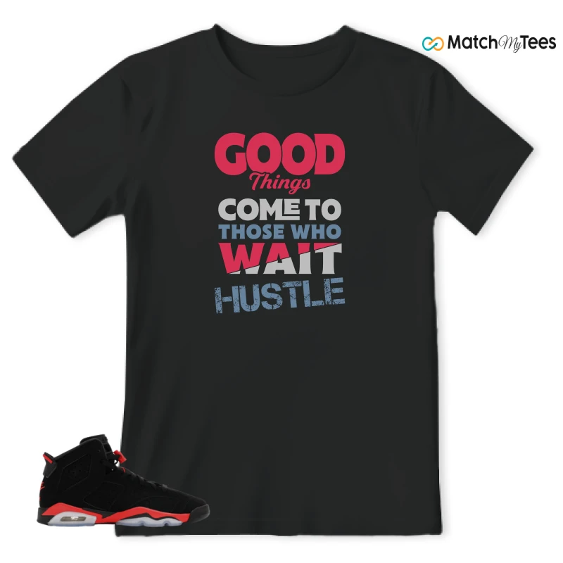 NIKE AIR JORDAN 6 REVERSE INFRARED SALESMAN SNEAKER Matching Tees t-shirt