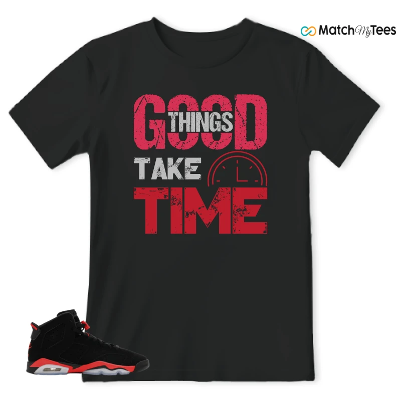 NIKE AIR JORDAN 6 REVERSE INFRARED SALESMAN SNEAKER Matching Tees t-shirt