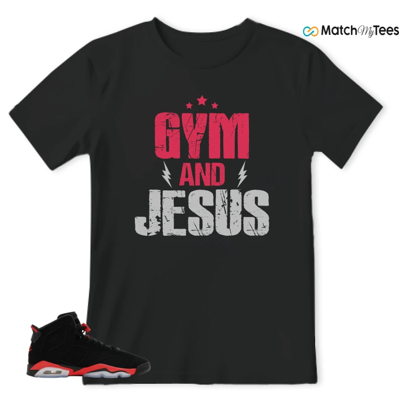 NIKE AIR JORDAN 6 REVERSE INFRARED SALESMAN SNEAKER Matching Tees t-shirt