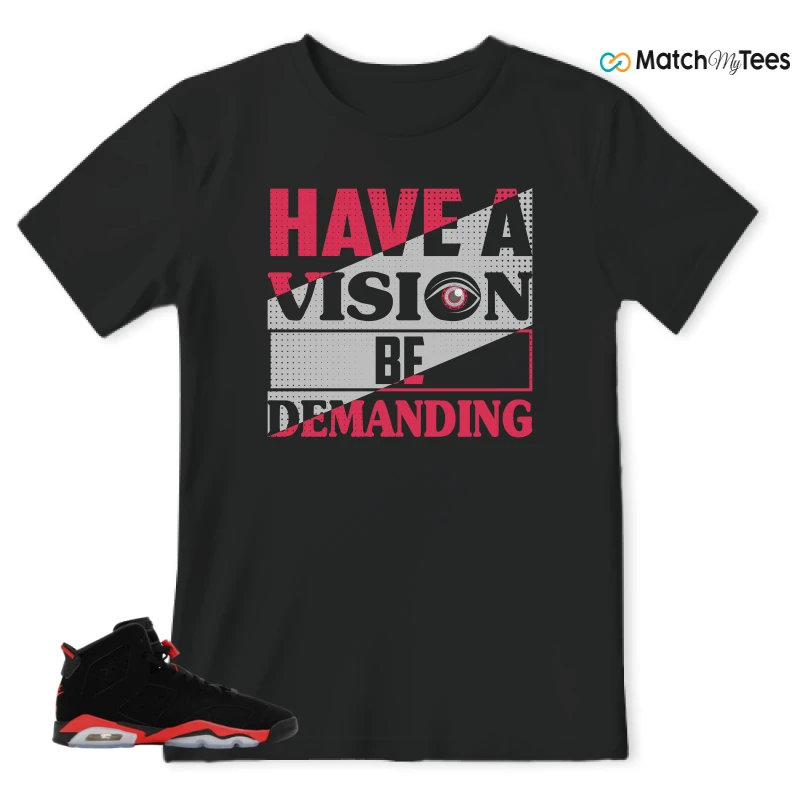NIKE AIR JORDAN 6 REVERSE INFRARED SALESMAN SNEAKER Matching Tees t-shirt