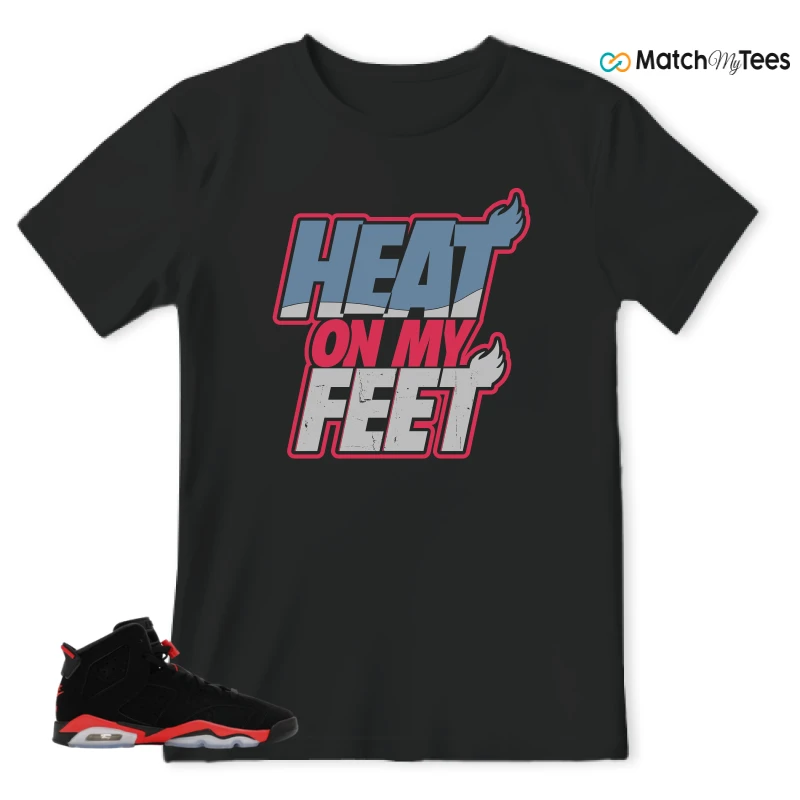 NIKE AIR JORDAN 6 REVERSE INFRARED SALESMAN SNEAKER Matching Tees t-shirt