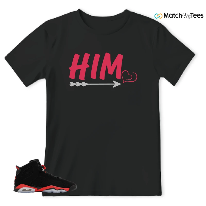 NIKE AIR JORDAN 6 REVERSE INFRARED SALESMAN SNEAKER Matching Tees t-shirt